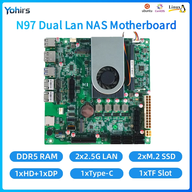Yohirs NAS Motherboard Mini IT - Mini Itx Dual 2.5G Nas Motherboard ulasan dan harga