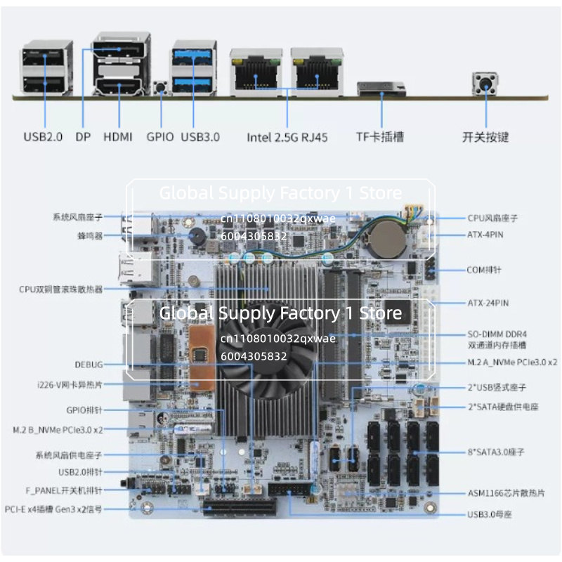 NAS Motherboard Mini ITX M11 w - Mini Itx Dual 2.5G Nas Motherboard ulasan dan harga
